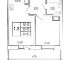 Skubiai PARDUODAMAS ,1 kambario butas, 42 m² - 7