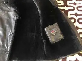 Vyriška odinė striukė (avikailis)