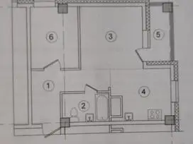 2 kambarių, 42 m², plytinis namas, 2021 m. - 6