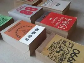 Kalendoriaus lapeliai ivairioms progoms 1935-2025