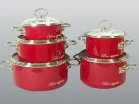 Emaliuotų puodų rinkiniai - 7