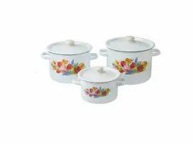 Emaliuotų puodų rinkiniai - 8