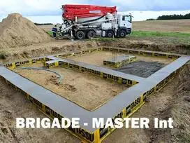 Pamatai, rostverkas, perdangos; trinkelės ir bordiūrai