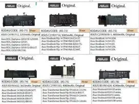 ASUS nešiojamų kompiuterių  baterijos GERIAUSIA KAINA, remontas