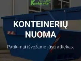 Konteinerių nuoma, atliekų išvežimas Kaune (+50km)