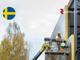 Sandwich plokščių montuotojai – darbas Švedijoje (2030)